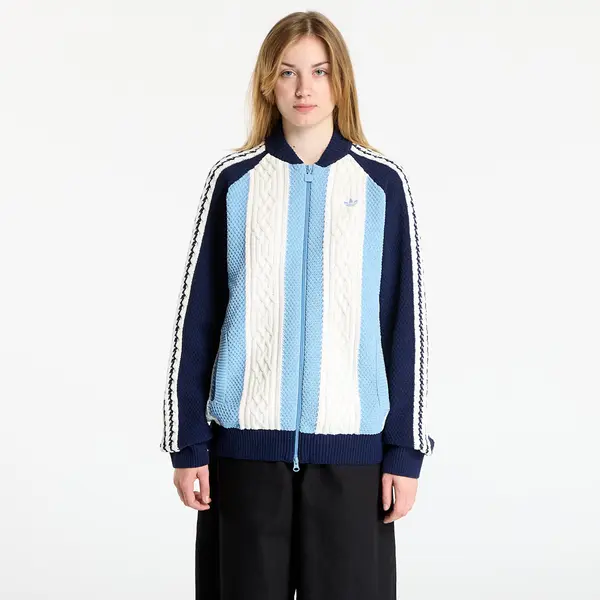 adidas Originals Суитшърт adidas Archive Cutline Knit Track Top Night Indigo/ Ash Blue S