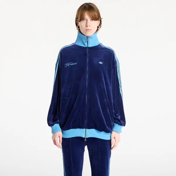 adidas Originals Суитшърт adidas By Avavav Velour Track Top Dark Blue M