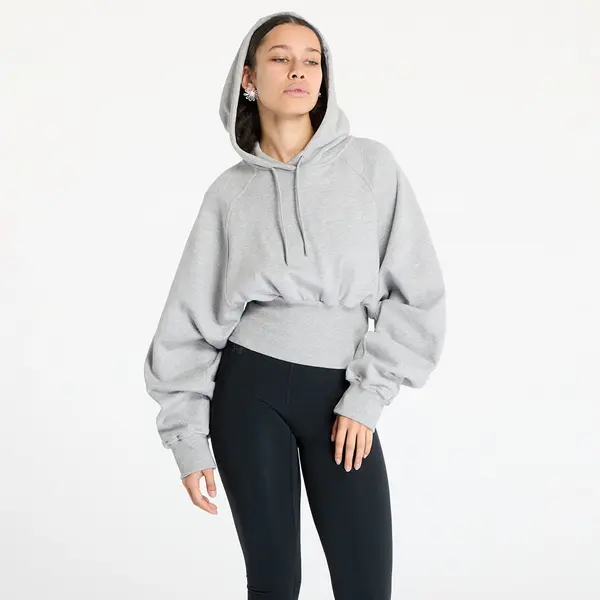 adidas Performance Суитшърт adidas By Stella McCartney Cro-Packed Hoodie Medium Grey Heather L