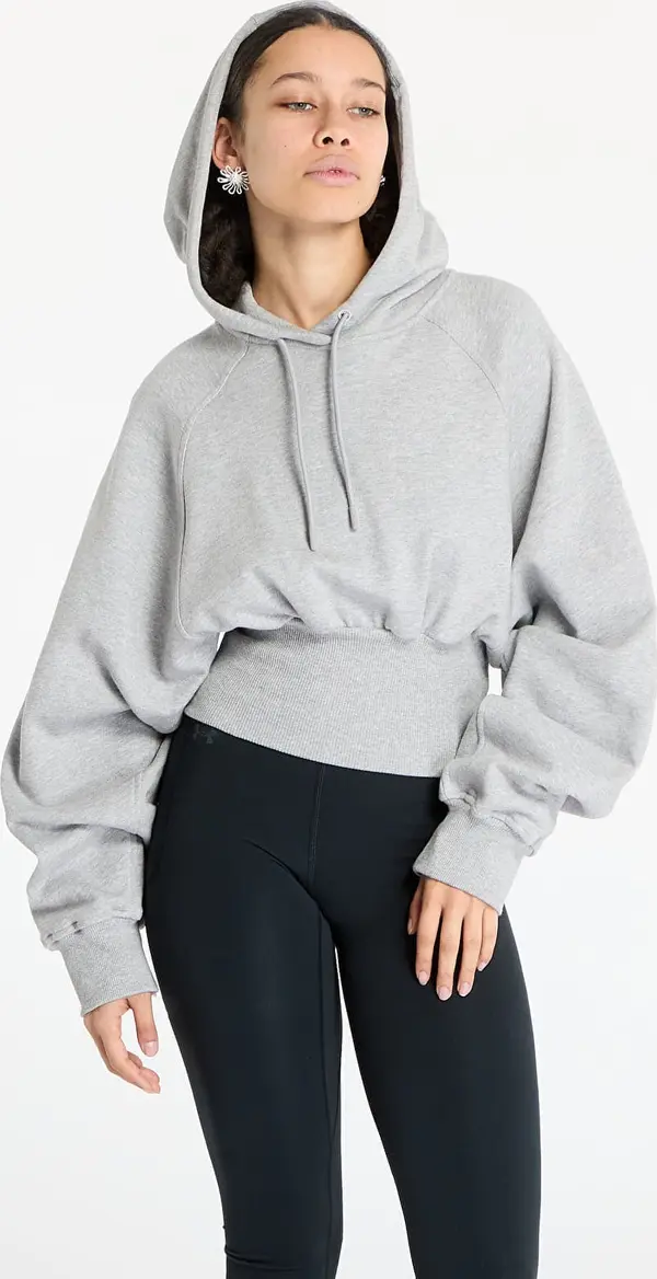 adidas Performance Суитшърт adidas By Stella McCartney Cro-Packed Hoodie Medium Grey Heather L