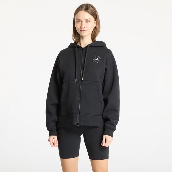 adidas Performance Суитшърт adidas By Stella Mccartney Full Zip Hoodie Black/ White XS