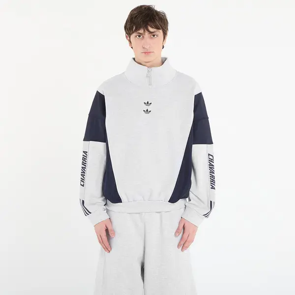 adidas Originals Суитшърт adidas Chavarria Watsonville Mockneck Jumper Light Grey Heather/ Legend Ink L