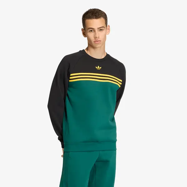 adidas Originals Суитшърт adidas Chest Stripes Crewneck Sweatshirt Collegiate Green L