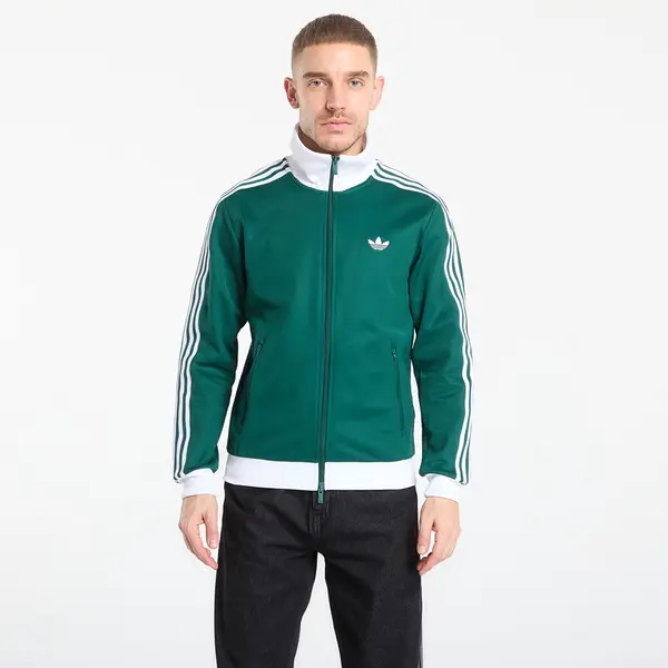 adidas Originals Суитшърт adidas Classic Track Top Collegiate Green/ White XL