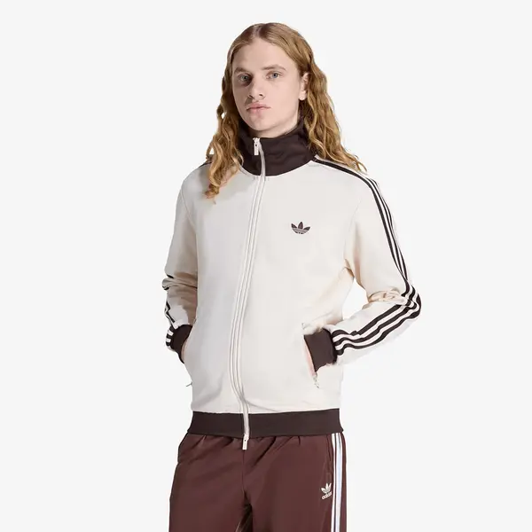 adidas Originals Суитшърт adidas Classic Track Top Wonder White/ Aurora Coffee L