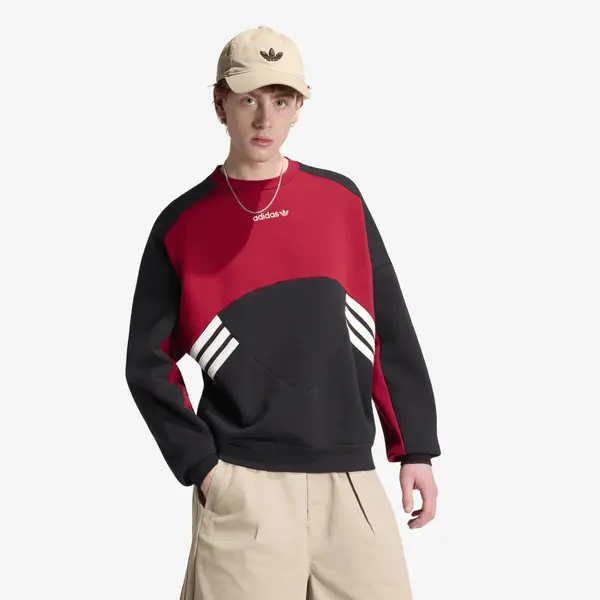 adidas Originals Суитшърт adidas Cutline Crewneck Sweatshirt Black/ Team Victory Red XXL