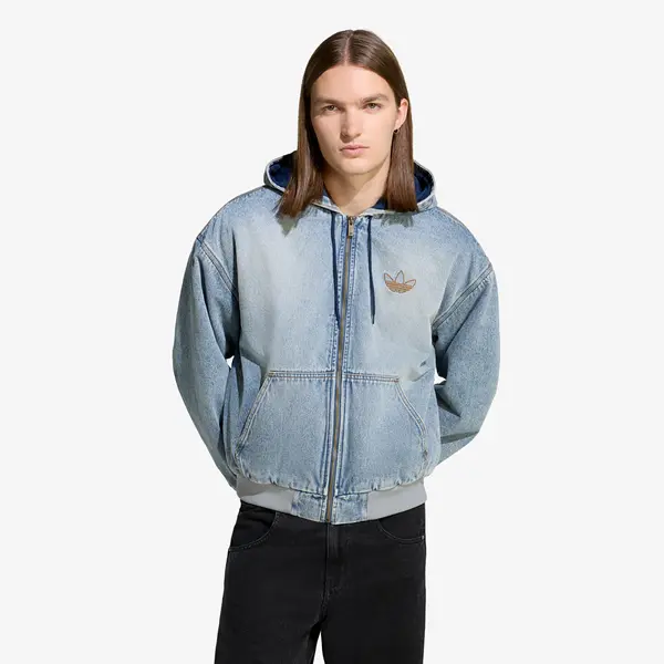 adidas Originals Суитшърт adidas Denim Padded Jacket Indigo Denim XL