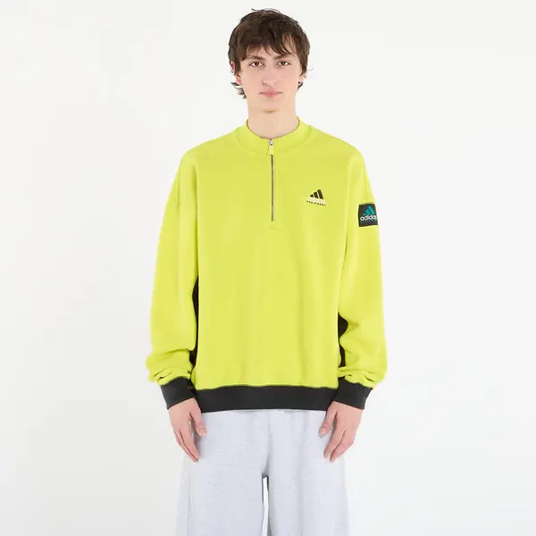 adidas Originals Суитшърт adidas Equipment Blocked Half-Zip Acid Yellow L
