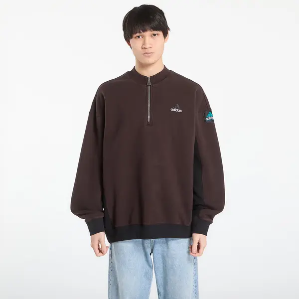 adidas Originals Суитшърт adidas Equipment Blocked Half-Zip Aurora Coffee S