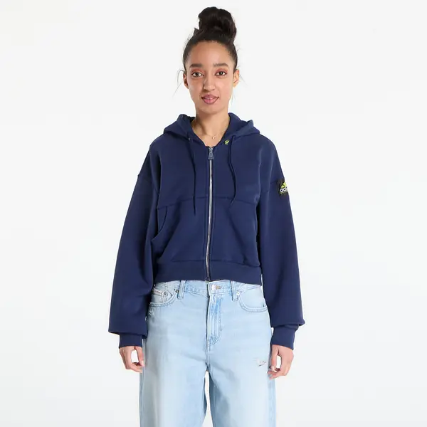adidas Originals Суитшърт adidas Equipment Cropped Hoodie Night Indigo XS