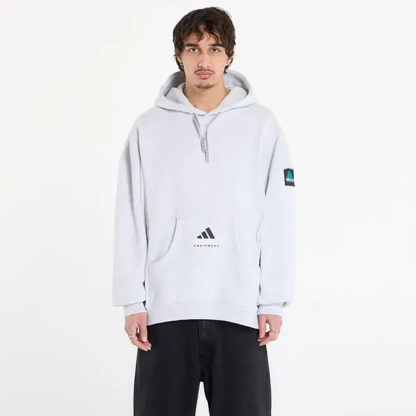 adidas Originals Суитшърт adidas Equipment Ribbed Hoodie Light Grey Heather XL