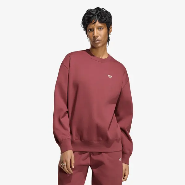 adidas Originals Суитшърт adidas Essentials Crew Long Fleece Sweatshirt Quiet Crimson XS