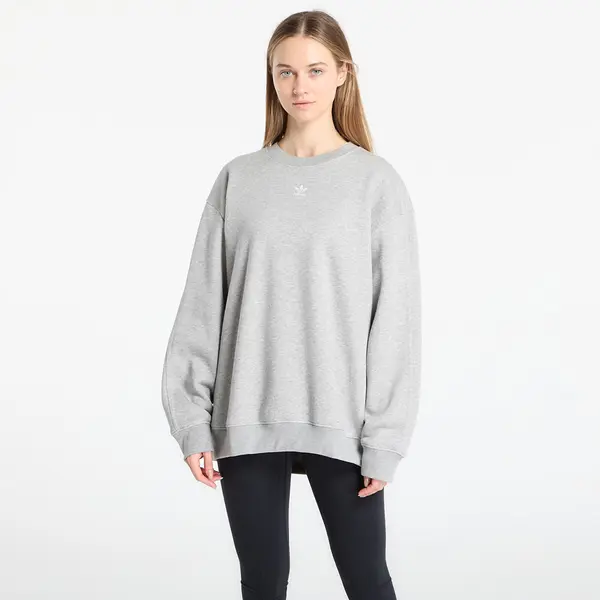 adidas Originals Суитшърт adidas Essentials Fleece Long Oversized Crew Sweatshirt Medium Grey Heather L