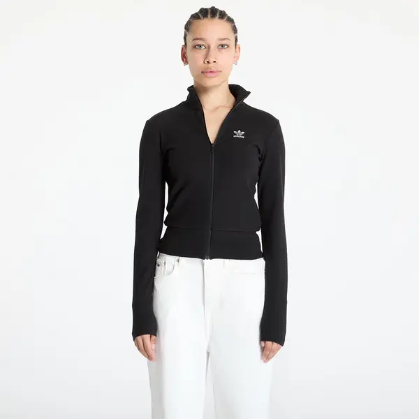 adidas Originals Суитшърт adidas Essentials Rib Full Zip Tracktop Black/ Black L