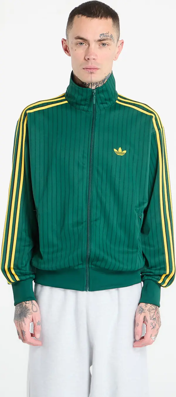 adidas Originals Суитшърт adidas Firebird Loose Pinstripes Track Top Collegiate Green M