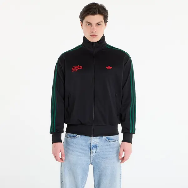 adidas Originals Суитшърт adidas Firebird Roses Track Top Black/ Collegiate Green L