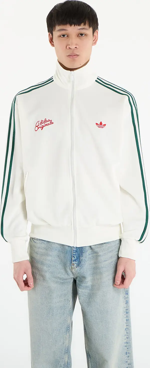 adidas Originals Суитшърт adidas Firebird Roses Track Top Off White/ Collegiate Green L