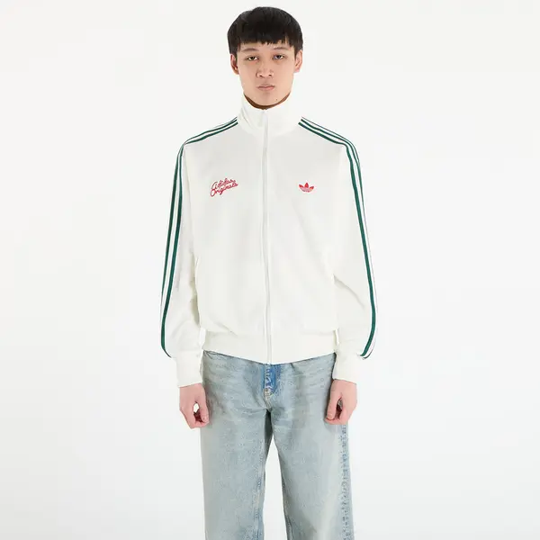 adidas Originals Суитшърт adidas Firebird Roses Track Top Off White/ Collegiate Green XXL