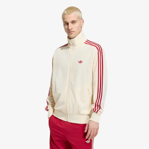 adidas Originals Суитшърт adidas Firebird Track Jacket Warm Vanilla/ Team Victory Red XL