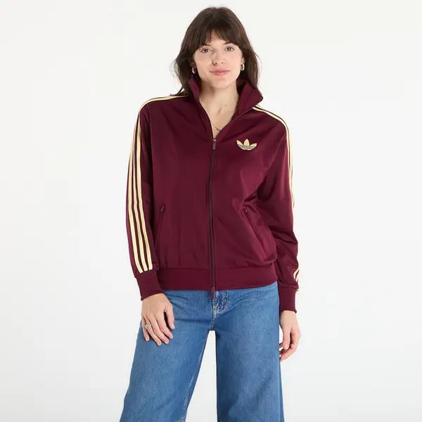 adidas Originals Суитшърт adidas Firebird Track Top Loose Maroon/ Almost Yellow L