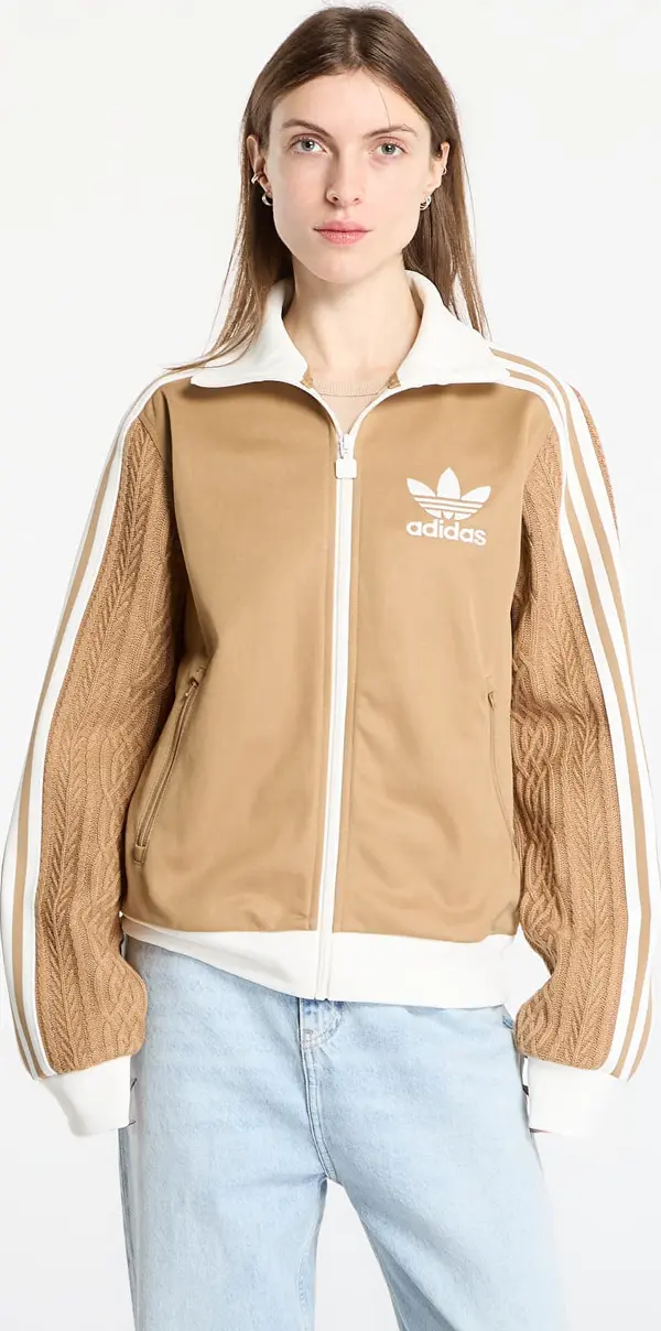 adidas Originals Суитшърт adidas Knit Classic Track Top Cardboard S