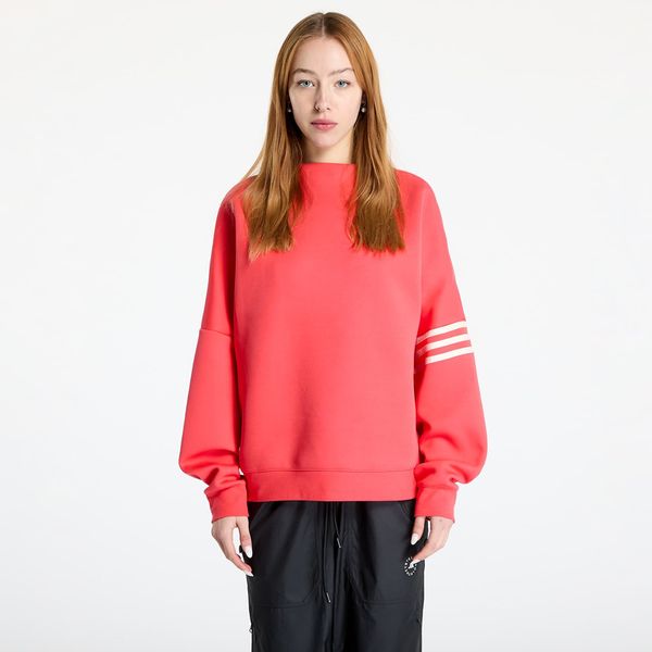 adidas Originals Суитшърт adidas Neuclassics Oversized Mock Neck Sweatshirt Real Coral/ Cream White S