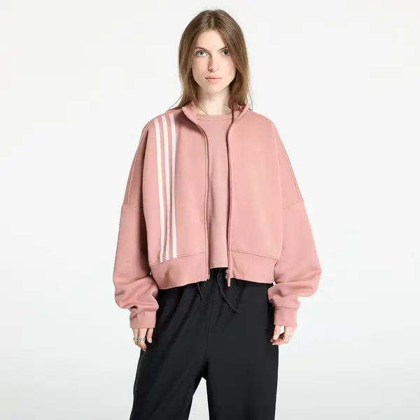 adidas Originals Суитшърт adidas Off Placed 3-Stripes Zip Up Warm Clay S
