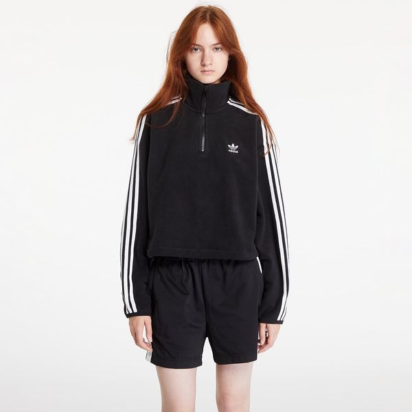 adidas Originals Суитшърт adidas Polar Fleece Half Zip Loose Sweatshirt Black S