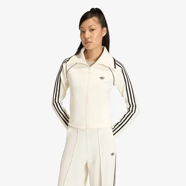 adidas Originals Суитшърт adidas Slim Fitted Firebird Track Top Off White L