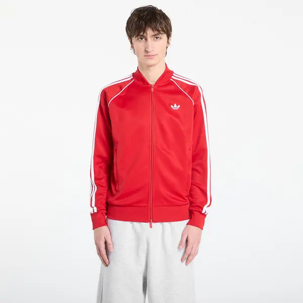 adidas Originals Суитшърт adidas Sst Track Top Better Scarlet/ White S