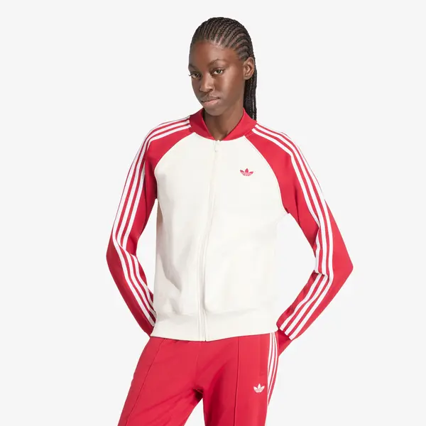 adidas Originals Суитшърт adidas Sst Tt Cloud White/ Team Victory Red/ White M
