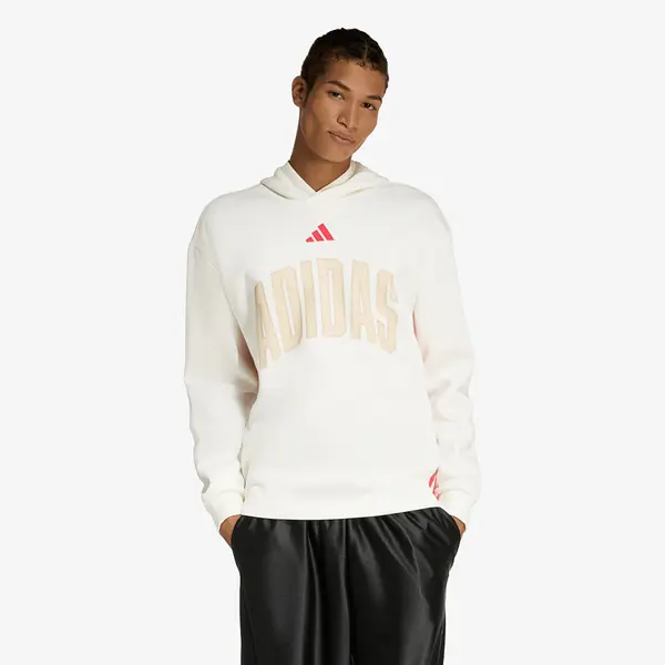 adidas Performance Суитшърт adidas Stadium Graphic Hoodie Off White/ Pure Ruby M