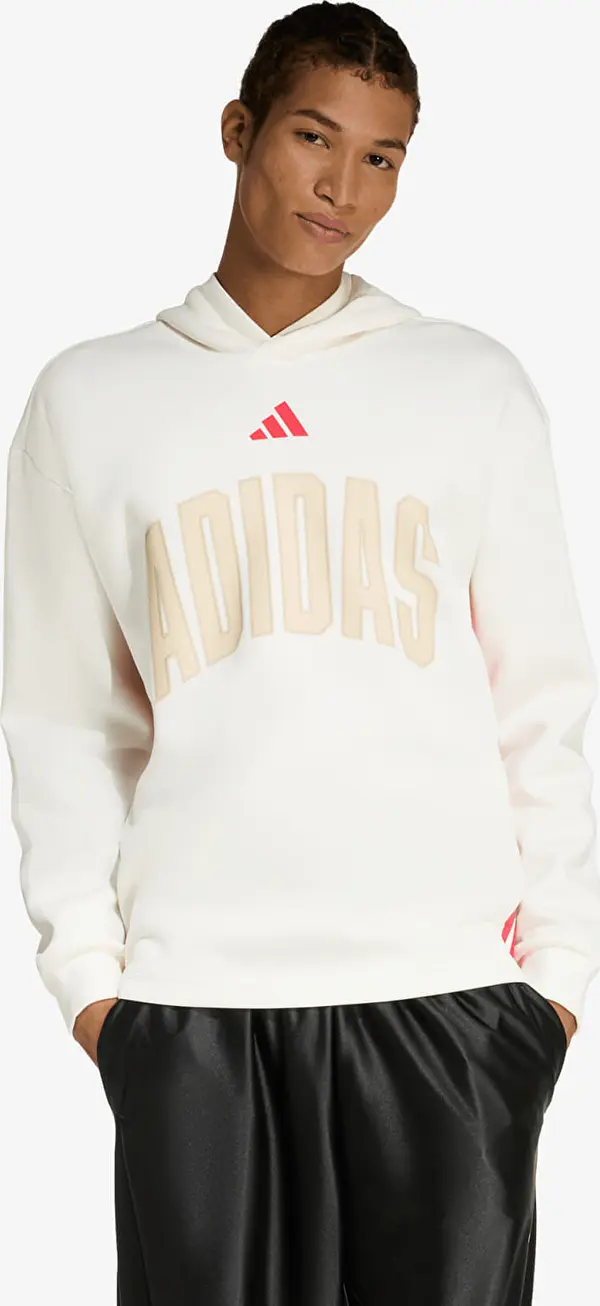 adidas Performance Суитшърт adidas Stadium Graphic Hoodie Off White/ Pure Ruby XXL