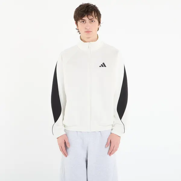 adidas Performance Суитшърт adidas Stadium Tracktop Off White/ Black L