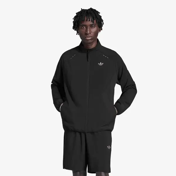 adidas Originals Суитшърт adidas Tech Trefoil Essentials Fz Hood Track Top Black XXL