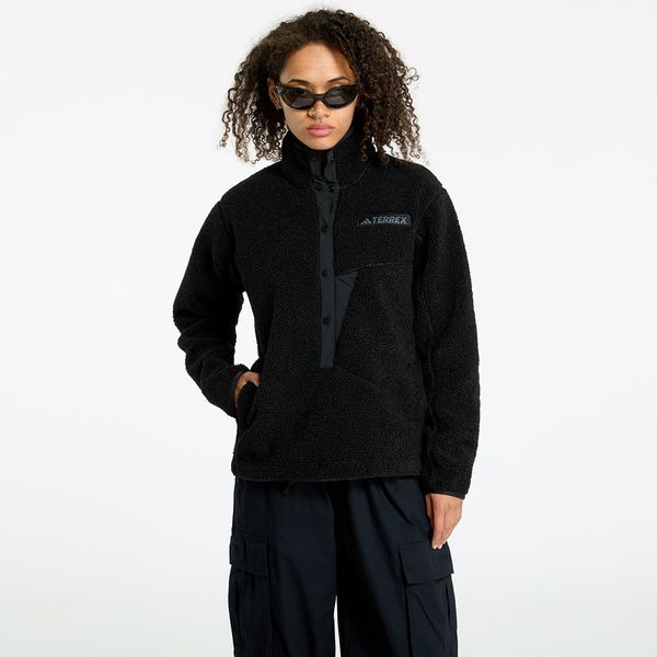 adidas Performance Суитшърт adidas Terrex Xploric High Pile Fleece Pullover Black XS
