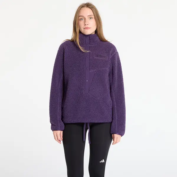 adidas Performance Суитшърт adidas Terrex Xploric High Pile Fleece Pullover Sweatshirt Aurora Plum/ Semi Flash Aqua S