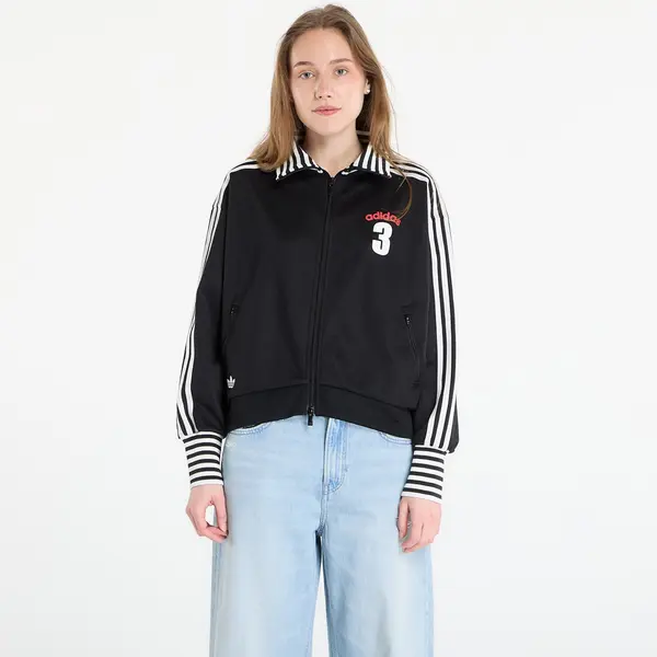 adidas Originals Суитшърт adidas Vintage Bb Tt Striped Rib Track Top Black L