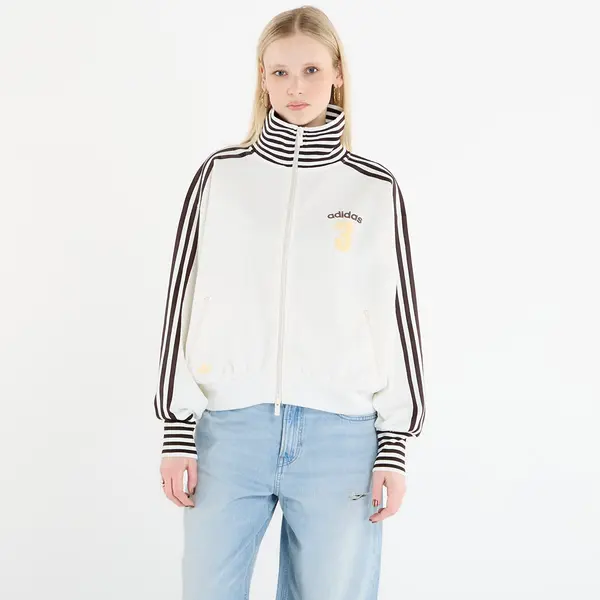 adidas Originals Суитшърт adidas Vintage Bb Tt Striped Rib Track Top Off White XS