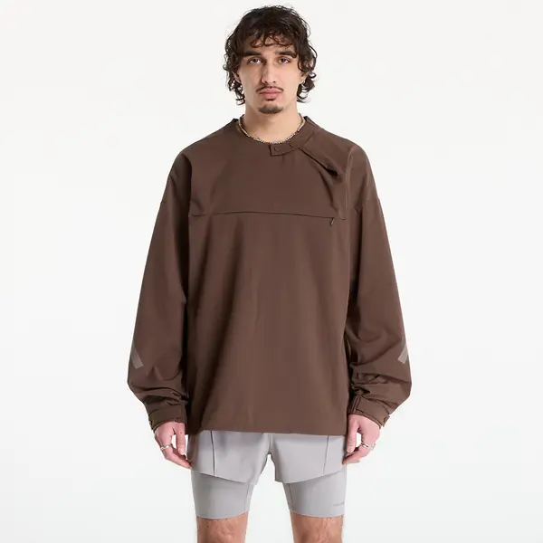 adidas Performance Суитшърт adidas x Entire Studios Z.N.E. Uniform Half Zip Woven Track Top Dust Cargo M