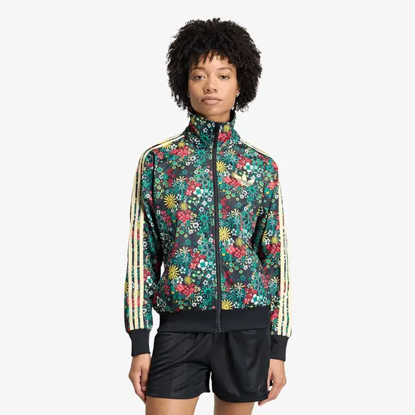 adidas Originals Суитшърт adidas X Liberty London Firebird Track Top Black/ Bold Green/ Collegiate Green- Eqt Yellow L