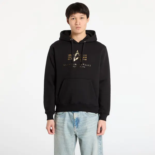 Alpha Industries Суитшърт Alpha Industries Basic Hoodie BL Effect Print Black M