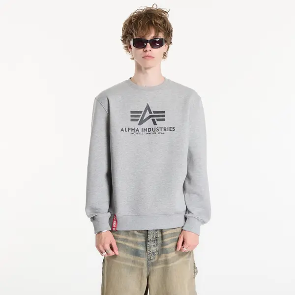 Alpha Industries Суитшърт Alpha Industries Basic Hoody Small Logo II Grey Heather XXL