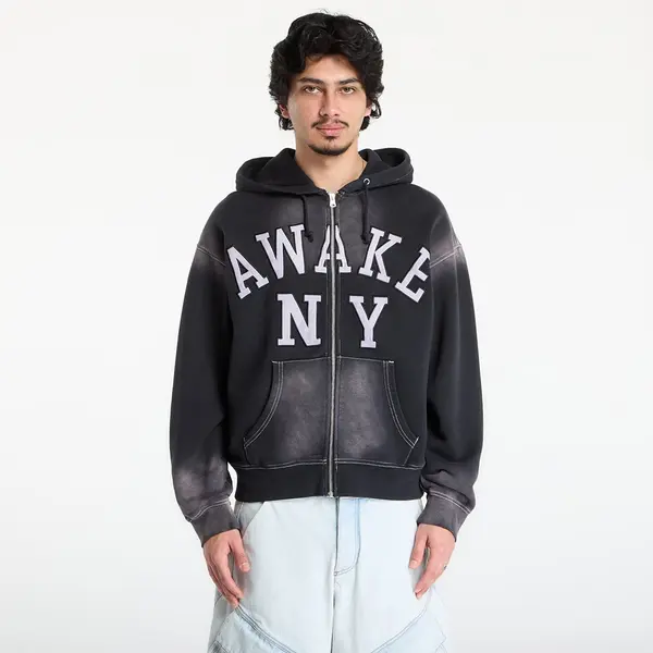 Awake NY Суитшърт Awake NY Collegiate Arch Zip Hoodie Black L