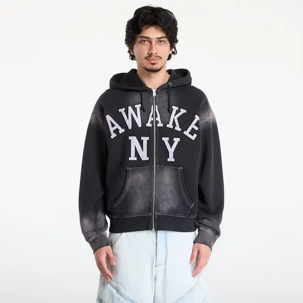 Awake NY Суитшърт Awake NY Collegiate Arch Zip Hoodie Black M
