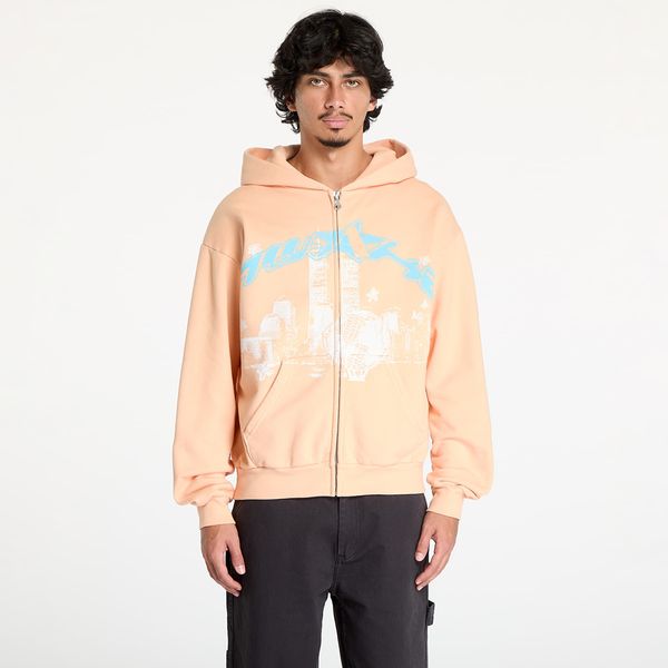 Awake NY Суитшърт Awake NY Skyline Zip Up Hoodie Peach S