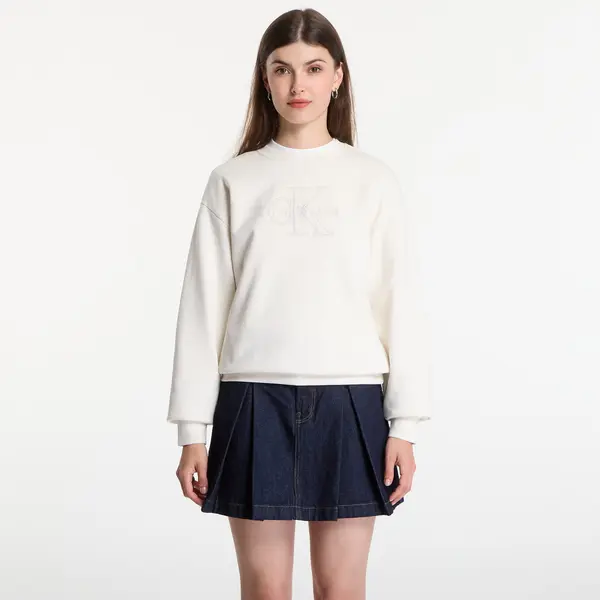 Calvin Klein Суитшърт Calvin Klein Jeans Ls Baby Terry Seasonal Monologo Hoodie Tofu S