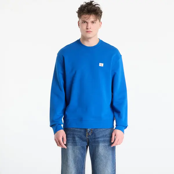 Calvin Klein Суитшърт Calvin Klein Jeans Ls Eu 350Terry Badge Crewneck Sw Classic Blue XL