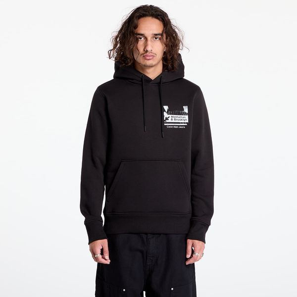 Calvin Klein Суитшърт Calvin Klein Jeans Subway Sign Hoodie Black S