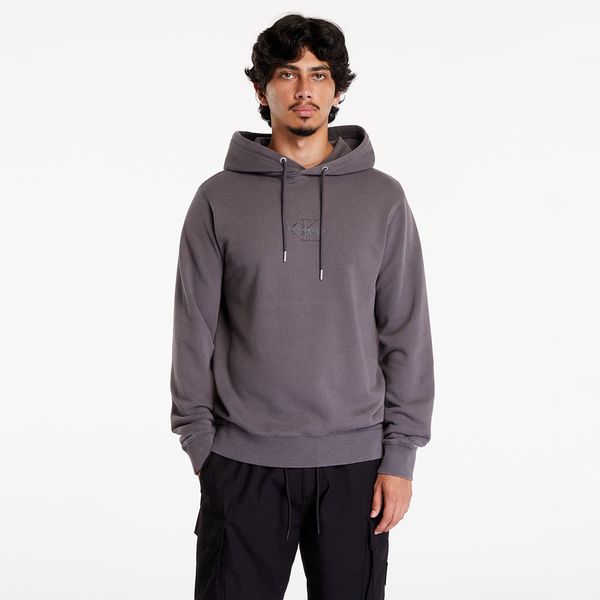 Calvin Klein Суитшърт Calvin Klein Jeans Washed Monologo Hoodie Gray M